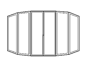 Bow Window with Double-Hung