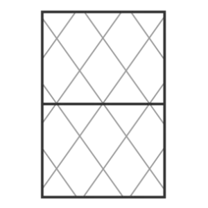 Diamond window grid pattern